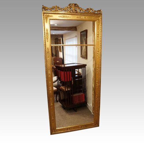 19thc Gilt Regency Full Length Mirror
