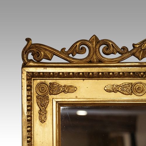 fig 1. 19thc gilt Regency full length mirror
