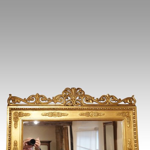 fig 2. 19thc gilt Regency full length mirror
