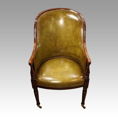 Regency Mahogany Library Chair