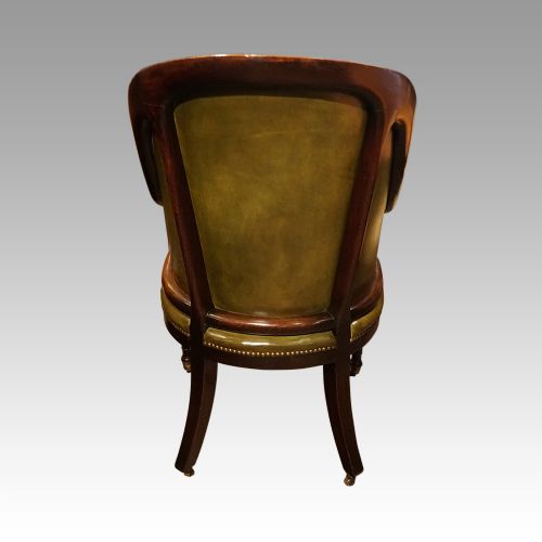 fig 6. Regency mahogany library chair