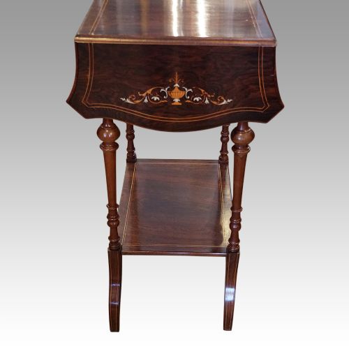 fig 1. Victorian inlaid rosewood side-table