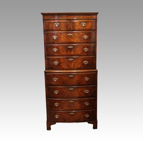 fig 3. Queen Anne style walnut tallboy