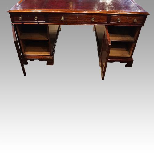 fig 1. Victorian mahogany partners desk
