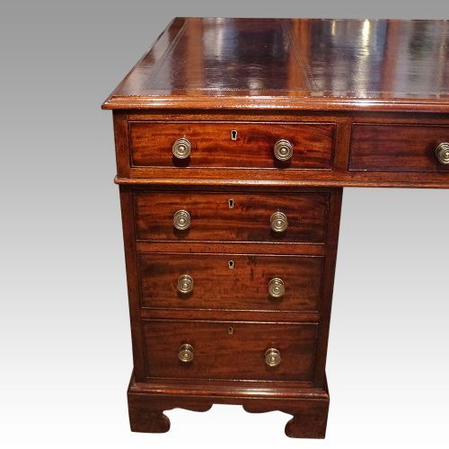 fig 4. Victorian mahogany partners desk