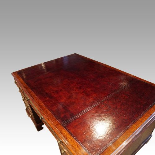 fig 8. Victorian mahogany partners desk