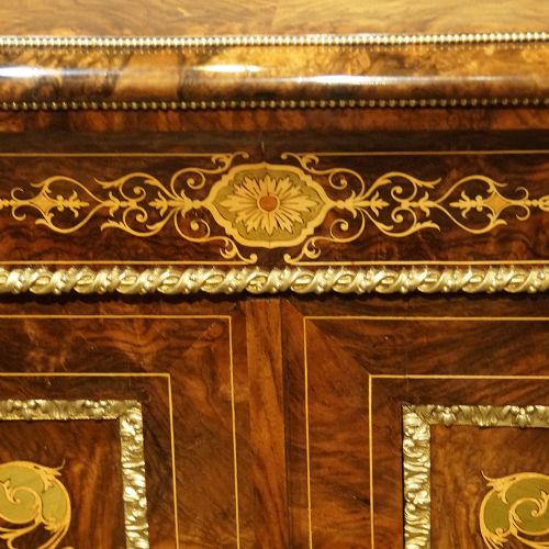 fig 1. Victorian walnut 4 door credenza