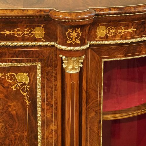 fig 3. Victorian walnut 4 door credenza