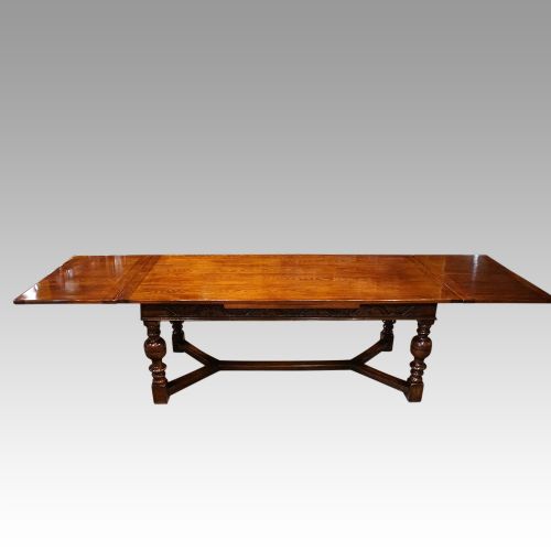 fig 1. Large Oak refectory table