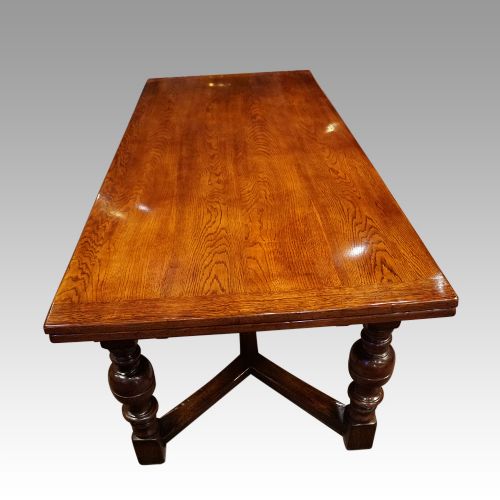 fig 6. Large Oak refectory table