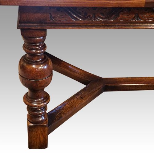 fig 7. Large Oak refectory table