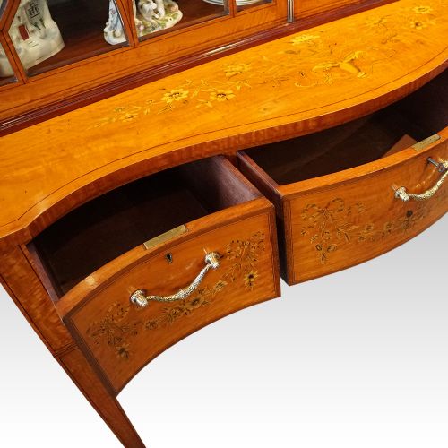 fig 6. Victorian satinwood inlaid display cabinet