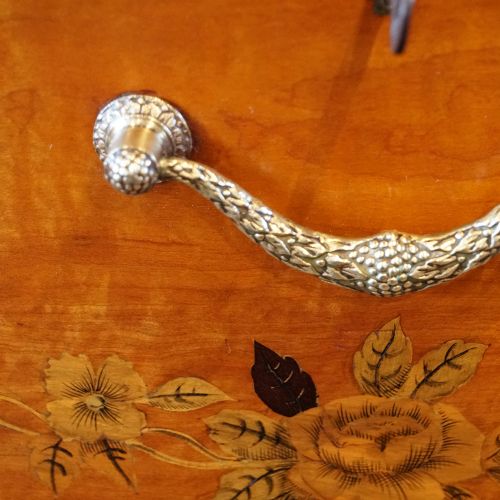 fig 9. Victorian satinwood inlaid display cabinet