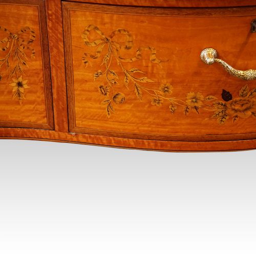 fig 10. Victorian satinwood inlaid display cabinet