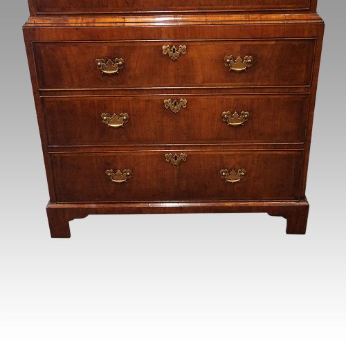 fig 1. Antique walnut chest on chest