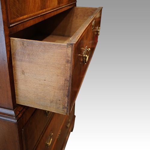 fig 4. Antique walnut chest on chest