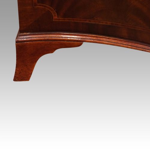 fig 6. George V mahogany breakfront bookcase