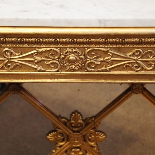 fig 3. 19thc. Empire gilt console table