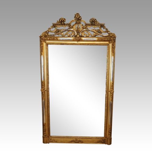 19th Century Gilt Overmantle Mirror