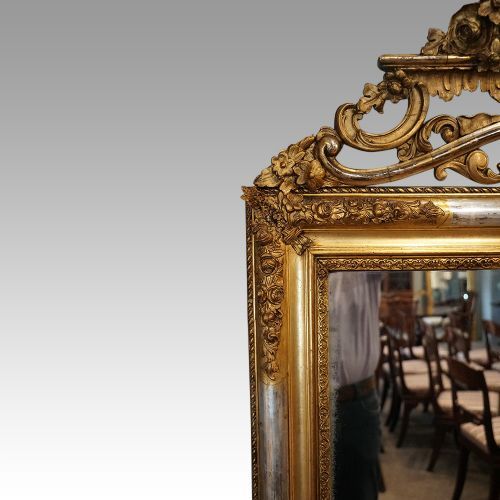 fig 1. 19th century gilt overmantle mirror