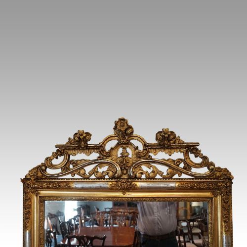 fig 4. 19th century gilt overmantle mirror