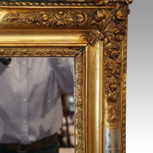 fig 5. 19th century gilt overmantle mirror