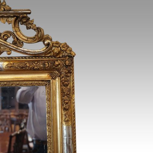 fig 6. 19th century gilt overmantle mirror
