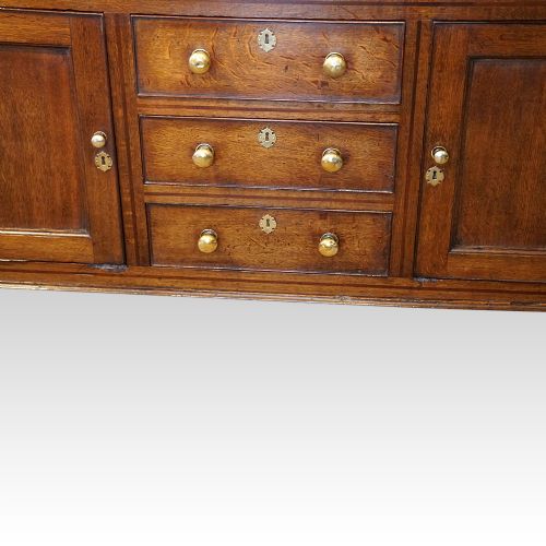 fig 1. Antique oak cupboard dresser base