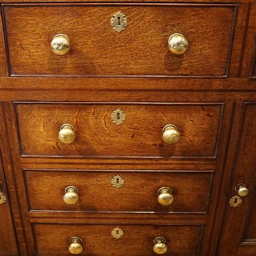 fig 3. Antique oak cupboard dresser base