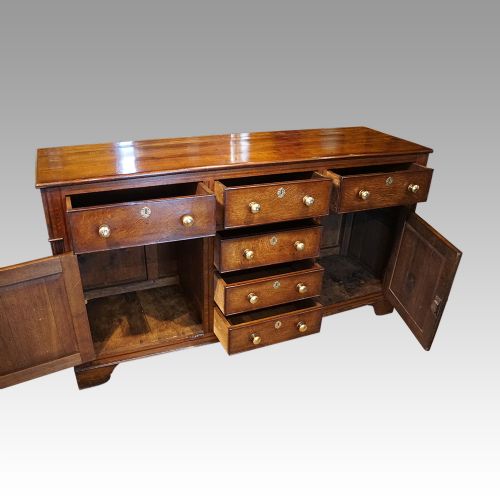 fig 4. Antique oak cupboard dresser base