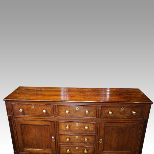 fig 7. Antique oak cupboard dresser base