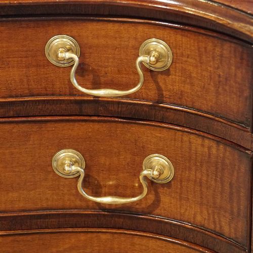 fig 5. Georgian style mahogany serpentine chest