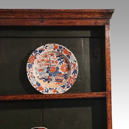 fig 3. Antique oak plate rack