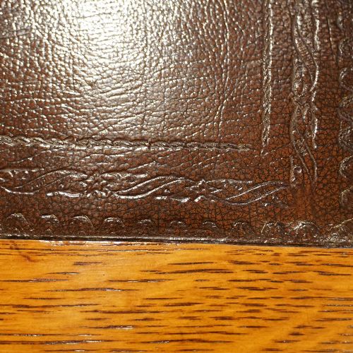 fig 1. Edwardian oak pedestal desk