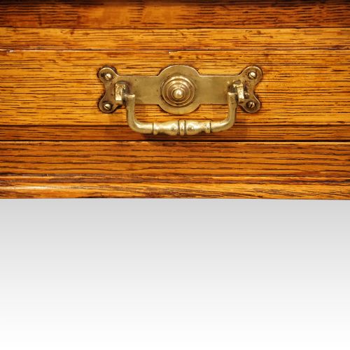 fig 5. Edwardian oak pedestal desk