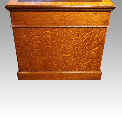 fig 8. Edwardian oak pedestal desk