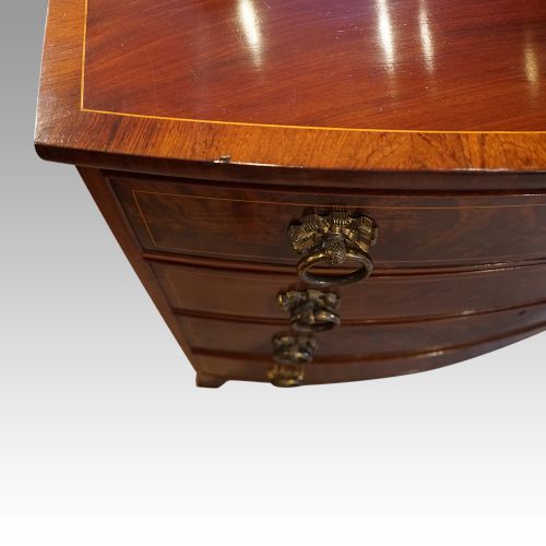 fig 1. Regency mahogany bowfront chest