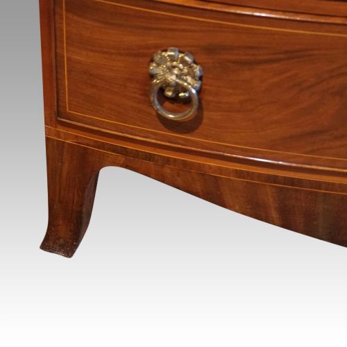 fig 4. Regency mahogany bowfront chest