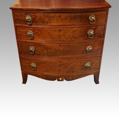 fig 5. Regency mahogany bowfront chest