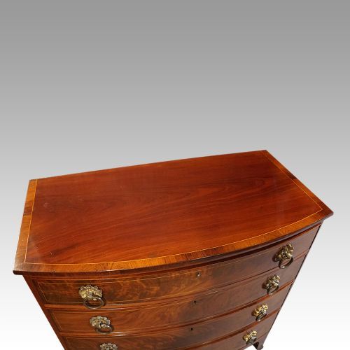 fig 6. Regency mahogany bowfront chest