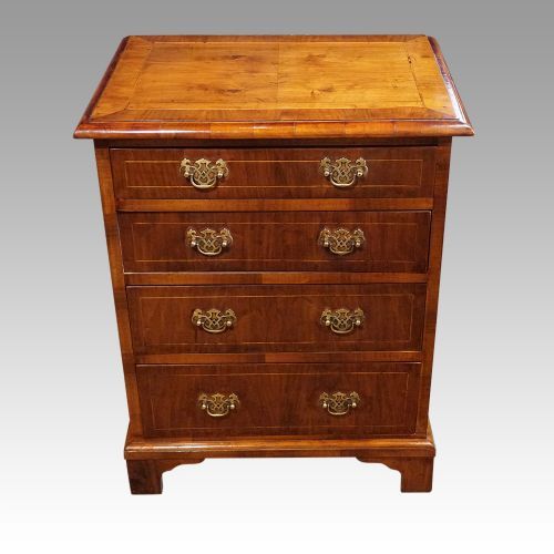 Georgian Style Walnut Bedside Chest
