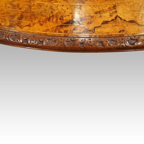 fig 6. Victorian inlaid walnut centre table