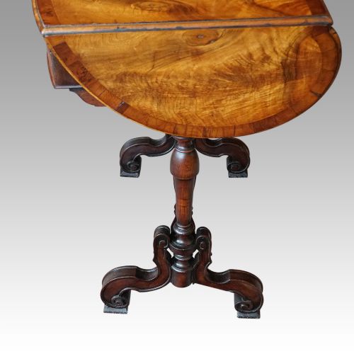 fig 6. Edwardian walnut kidney shaped side table