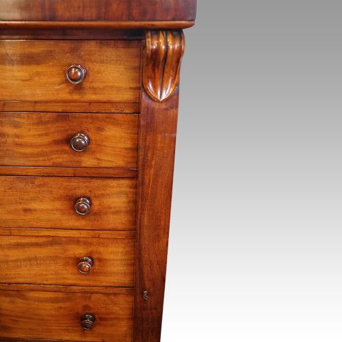 fig 1. Victorian mahogany Wellington chest