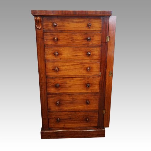 fig 5. Victorian mahogany Wellington chest