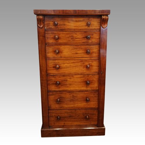 fig 8. Victorian mahogany Wellington chest