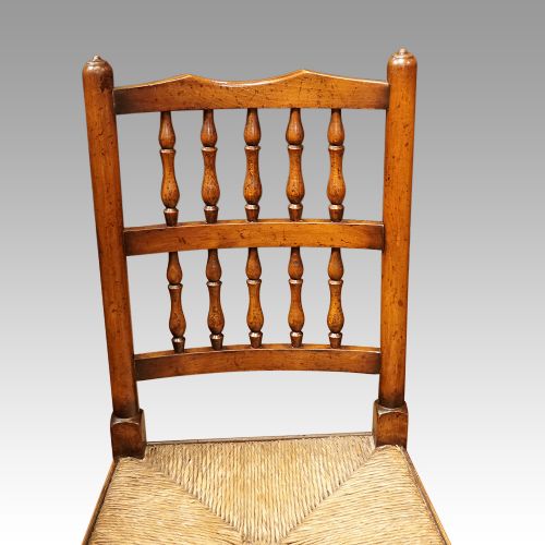 fig 3. Set of 10 Lancashire spindle back chairs 