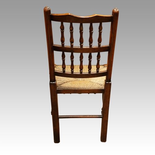 fig 6. Set of 10 Lancashire spindle back chairs 