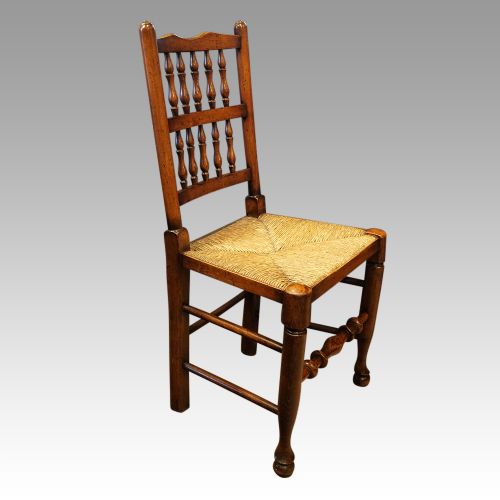 fig 7. Set of 10 Lancashire spindle back chairs 
