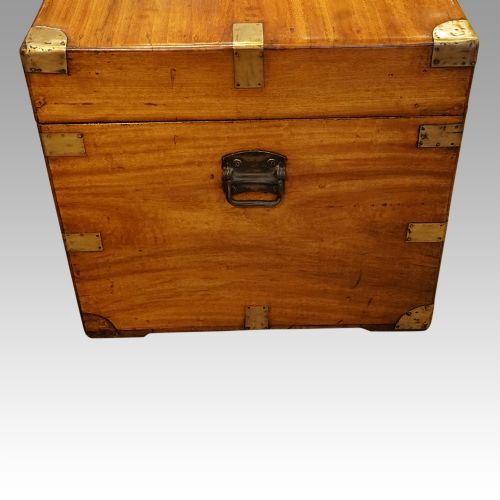 fig 1. Large Victorian camphor wood campaign chest